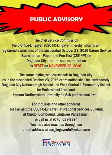 civil service commission lingayen|Civil Service Commission Regional Office No.i .